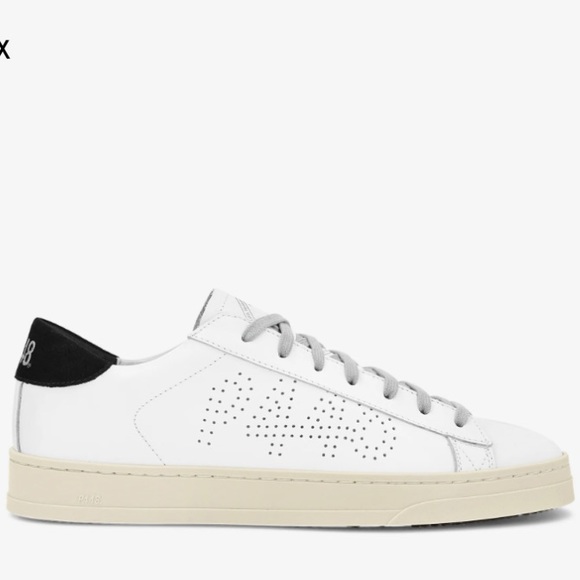 P448 Jack Sneaker in White and Black NIB - Picture 2 of 8